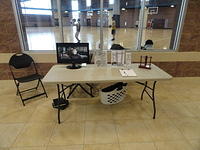 The AKFB booth at the March 22nd open house.